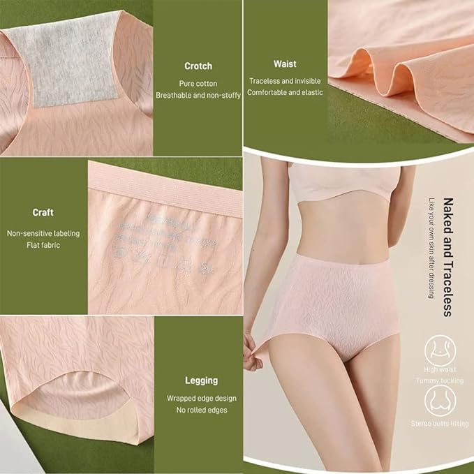 🔥Last Day Sale 50% OFF🔥🎉Pay 1 Get 3 (3packs) Fresh Seamless High Waist Butt Lift Panties—🛫VIP Fast Shipping (Only Today)⏰